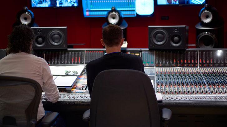Orchestra recording session at Abbey Road Studios